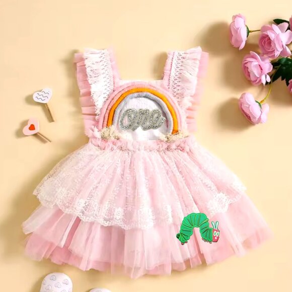 The Very Hungry Caterpillar Dress Jumpsuit First Birthday Bodysuit clothes